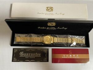 【1円スタート】【メンズ】ELGIN エルジン 純金 24K メープルリーフ　金貨腕時計　1/10 OZ k24 不動品　SK-147-C (018) 60サイズ