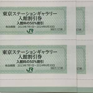 JR東日本株主優待 東京ステーションギャラリー入館半額券1枚 数量6迄の画像1