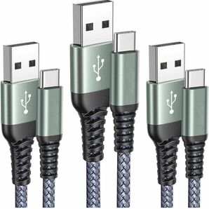 USB Type C ケーブルUSB-A & USB-Cケーブル【3本セット1m/1m/2m3.0A 急速充電タイプC 人気No1