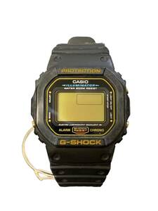 レア CASIO カシオ G-SHOCK ジーショック 金ロゴ Gショック DW-5600EG-9V 時計 腕時計 メンズ時計 腕時計 タグ付き 中古品