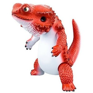 送料220円～☆フトアゴヒゲトカゲがかわいい怪獣になった!SO-TA「Painter-Net フトアゴン(レッド)」彩色済 完成品 フィギュア ガチャ 食玩