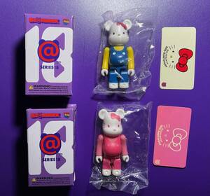 BE@RBRICK シリーズ18 ANIMAL アニマル キティ 表裏2体SET 袋未開封品 HELLO KITTY ベアブリック SERIES19 MEDICOMTOY 2009年 サンリオ