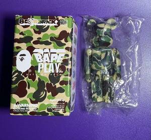 BE@RBRICK BAPE PLAY Series1 GREEN CAMO グリーン カモ ベアブリック 100％ MEDICOMTOY 2003年 メディコムトイ エイプ 