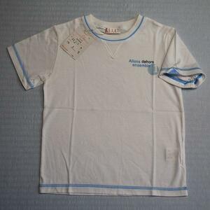 送料無料 ELLE 120 綿100% ロゴ半袖Tシャツ 白