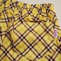 送料無料 ELLE 100 日本製 綿100% ５分丈パンツ 黄色_画像2