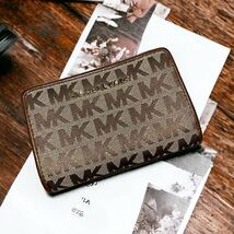 MICHAEL KORS シグネチャー 二つ折り 財布_画像1