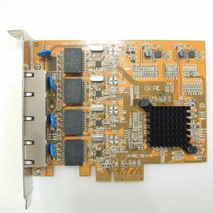 PC堂1 １円〜【ジャンク】 StarTech ST1000SPEX ネットワークLANアダプタカード 4ポート増設PCI Express 【訳あり】 MW00214