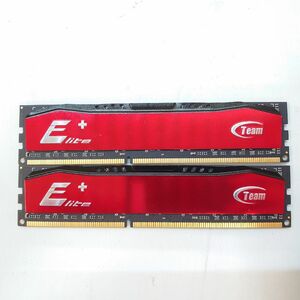 PC堂1 Team Elite+ TPRD38G1600HC11BK 8GB 2枚 DDR3 1600MHz ヒートシンク MW00239