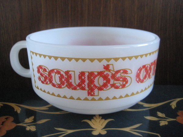 ☆美品 グラスベイク スープマグ スープカップ スープボウル soup's on!