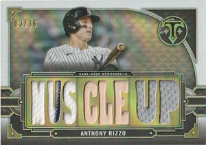 2022 TOPPS Triple Threads Anthony Rizzo /36 TTR-RIZ5 バット ジャージ