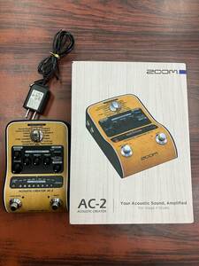 ZOOM ズーム AC-2 Acoustic Creator アコースティックギター用プリアンプ