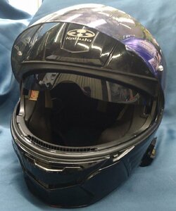 ＄【 OGK カブト システムヘルメット KAZAMI セナインカム付き サイズ：XL カラー：ブラック バイク ヘルメット 】KH10347