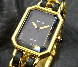 ＄希少【 CHANEL シャネル プルミエール M ゴールド×レザー ラグジュアリーウォッチ ヴィンテージ 人気モデル レディース 時計 】KH11059