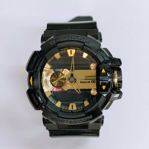 Σ希少品【CASIO G-SHOCK ジーショック G'MIX ジーミックス GBA-400-1A9 Bluetooth 時計 スマホ 連携 ブラック ゴールド デジアナ】OK16623