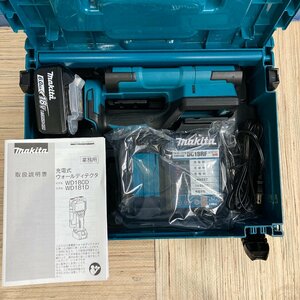 α未使用【makita マキタ 充電式ウォールディテクタ WD181DZK コンクリート 鉄筋 探知機 高精度探知 充電器 バッテリー 現場社業】TK1648