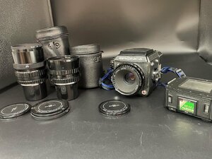 〓 希少品【ZENZA BRONICA ゼンザブロニカ f=75ｍｍ 中判カメラ フィルムカメラ ニコン レンズセット ヴィンテージ】HO9309