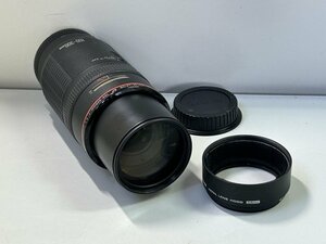 #綺麗【Canon ZOOM LENS EF 100-300mm 1:5.6 L 一眼カメラ用 交換レンズ オートフォーカス 後カバーキャップ 社外フード付】P01066