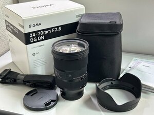 #極美 展示品級【SIGMA シグマ Art 24-70mm F2.8 DG DN Φ82 SONY Eマウント用 交換レンズ フード 収納ケース 元箱付】P01135