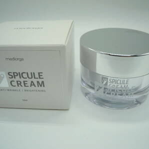 韓国コスメ mediorga SPICULE CREAM ANTI-WRINKLE BRIGHTENING 50ml 箱付き ほぼ未使用に近い 使用期限2025年5月22日の画像1