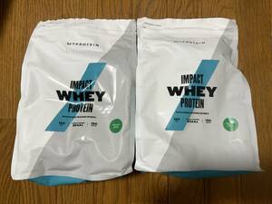 送料込み MYPROTEIN マイプロテイン Impact ホエイ プロテイン 抹茶ラテ　１ｋｇ×2個 賞味期限2025/04