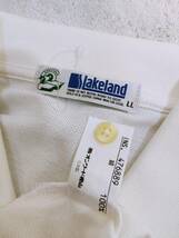 長期保管未使用 オンワード樫山 Lakeland ポロシャツ ホワイト LL_画像2