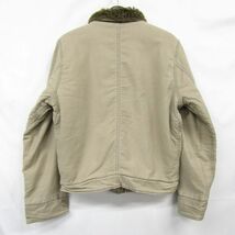 ビックサイズ XL Abercrombie&Fitch ミリタリー ボアジャケット ベージュア バクロビー&フィッチ アバクロ 古着 ビンテージ 3JA0618_画像2