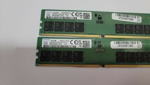 DDR5-4800 32GBx2枚(64GB) 起動確認済 PC5-4800B PC5-38400 メモリ デスクトップパソコン Samsung _画像3