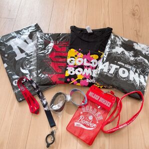 【ゴールデンボンバー】 フェス・イベントグッズ フェイスタオル Tシャツ ストラップ 防水ケース ペットボトルストラップ