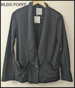 新品　BLISS POINT ブリスポイント 長袖 テーラー　ジャケット サイズ　M　ブラック レディース　薄手　送料210円