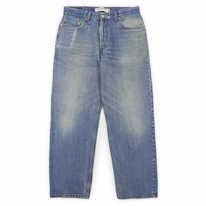 ヒゲ 美色 リーバイス Levi's 00's 550 デニムパンツ ジーンズ ジーパン バギー 定番 USA アメリカ 古着 (-1218) ブルー W34 L30