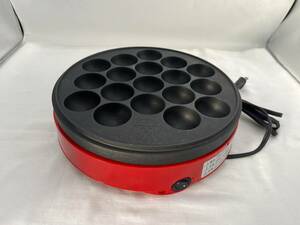 sk6849080/動品 タコ焼き器 未使用品 赤色 ホームパーティー 飲み会