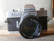 minolta SR 505 MC ROKKOR-PG 1:1.4 f=50mm レンズ付き　動作確認済み_画像1