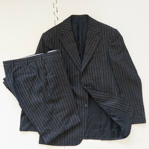 Artigianale　アルティナジャーレ　スーツ　セットアップ50　ウール100%　VITALE BARBERIS CANONICO　カノニコ生地　ストライプ