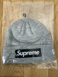 22FW Supreme New Era Box Logo Beanie Heather Grey シュプリーム ニューエラ ボックス ロゴ ビーニー ヘザー グレー