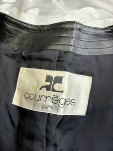 courreges クレージュ フェイクレザー ジャケット サイズ11AR レディース (管理番号2401IZ103)