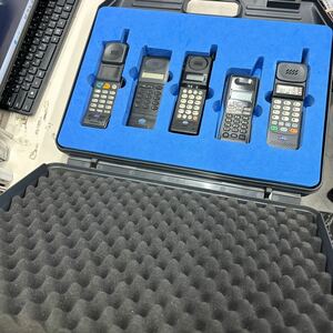 [ antique ] Kansai cell la- mobile telephone demo machine 5 pcs 