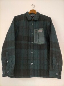 状態良好 16AW patagonia Recycled Down Shirt Jacket パタゴニア ウール ダウンシャツジャケット M チェック柄 27395FA16