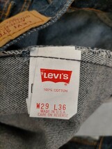 新品 デッドストック 90s USA製 ビンテージ 93年 Levi's501-0000 リーバイス501 デニムパンツ ワンウォッシュ 真紺 W29L36★ジーンズ505_画像9