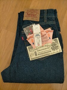 新品 デッドストック 90s USA製 ビンテージ 91年 Levi's 17505-7414 リーバイス レディース デニムパンツ ジーンズ 真紺 W28L32