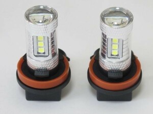 ⑨送料込 CREE LED H8/H9/H11/H16 フォグ 2個 イエロー プリウス