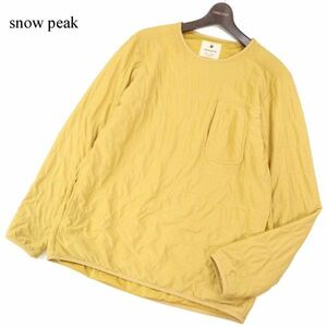 snow peak スノーピーク 秋冬 中綿★ フレキシブル インサレーション プルオーバー トレーナー カットソー Sz.L　メンズ　I3T02728_C#B