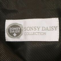 SONSY DAISY 英国 MOON生地★ 秋冬 ウール ツイード タータンチェック ブレザー テーラード ジャケット Sz.102 BB6　メンズ　I3T02720_C#N_画像6