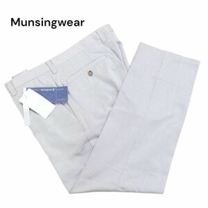 【新品 未使用】 Munsingwear マンシングウェア 通年 ストレッチ★ スラックス パンツ Sz.92　メンズ グレー ゴルフ 定1.7万　I4B00042_1#R