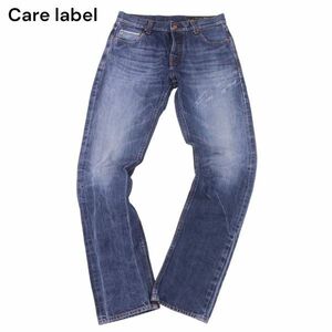 Care label ケアレーベル 【LOOSE 702】 通年 USED加工 赤耳 デニム パンツ ジーンズ Sz.30　メンズ　I4B00066_1#R