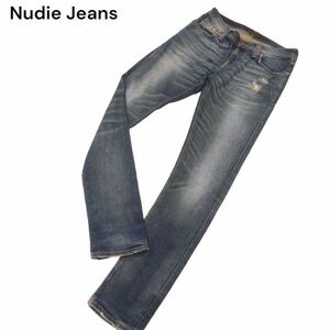 Nudie Jeans ヌーディージーンズ 【TIGHT LONG JOHN】 USED加工★ ストレッチ スリム デニム パンツ ジーンズ Sz.30　メンズ　I4B00052_1#R