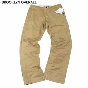 未使用★ BROOKLYN OVERALL ブルックリンオーバーオール 通年 コットン ツイル チノ パンツ チノパン Sz.M　メンズ　I4B00160_1#R