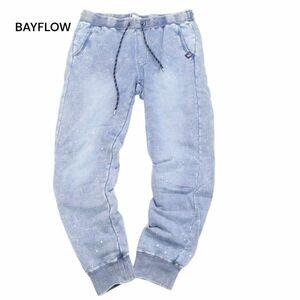 BAYFLOW ベイフロー USED&ペンキ加工★ ストレッチ イージー スウェット デニム ジョガー パンツ ジーンズ Sz.3　メンズ　I4B00155_1#R