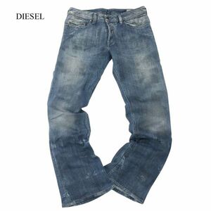 イタリア製★ DIESEL ディーゼル 【TROULEG 0061E】USED加工 ストレッチ シューカット デニム パンツ ジーンズ Sz.29 メンズ　I4B00124_1#R