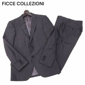 FICCE COLLEZIONI フィッチェ ヨシユキコニシ ドン小西 通年 総裏★ ストライプ セットアップ スーツ Sz.44/90Y4　メンズ　I4T00190_1#O