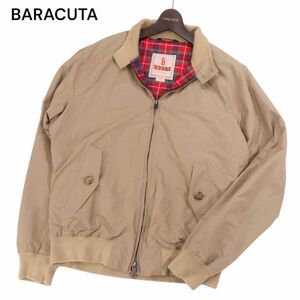 英国製★ BARACUTA バラクータ 通年 裏地チェック柄★ G9 ハリントン ジャケット スイングトップ ブルゾン Sz.40 メンズ G-9　I4T00181_1#O